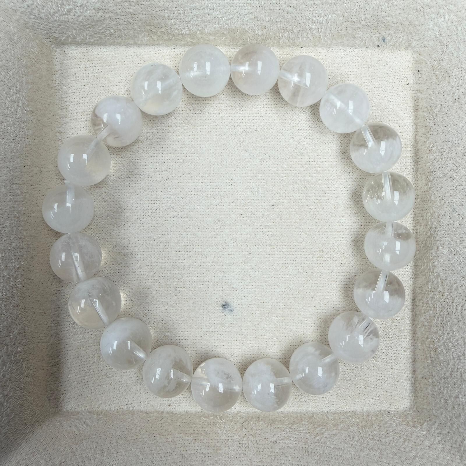 VX203 C10 白雪花幽靈手串 9-10mm+