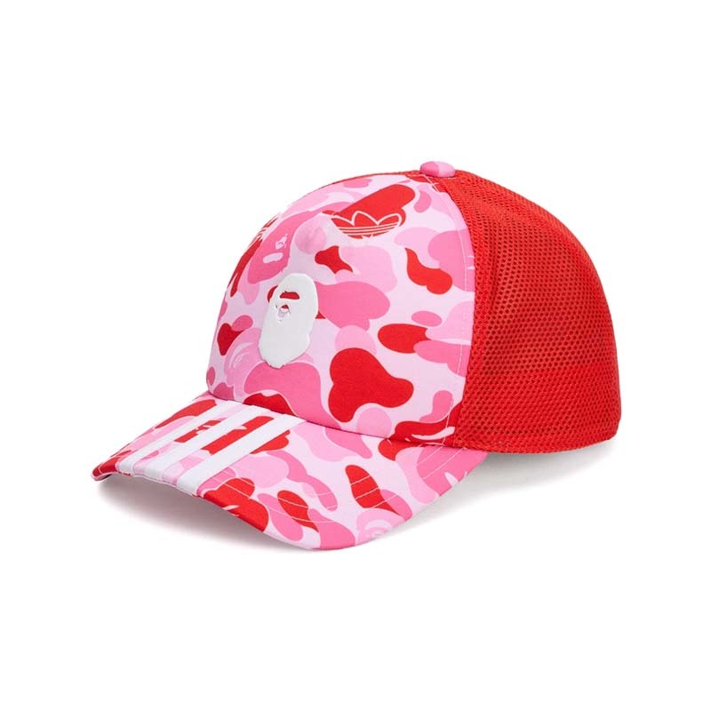 Adidas x BAPE Trucker Cap 卡車帽 棒球帽 粉紅色 迷彩 KF4919 [台灣現貨]