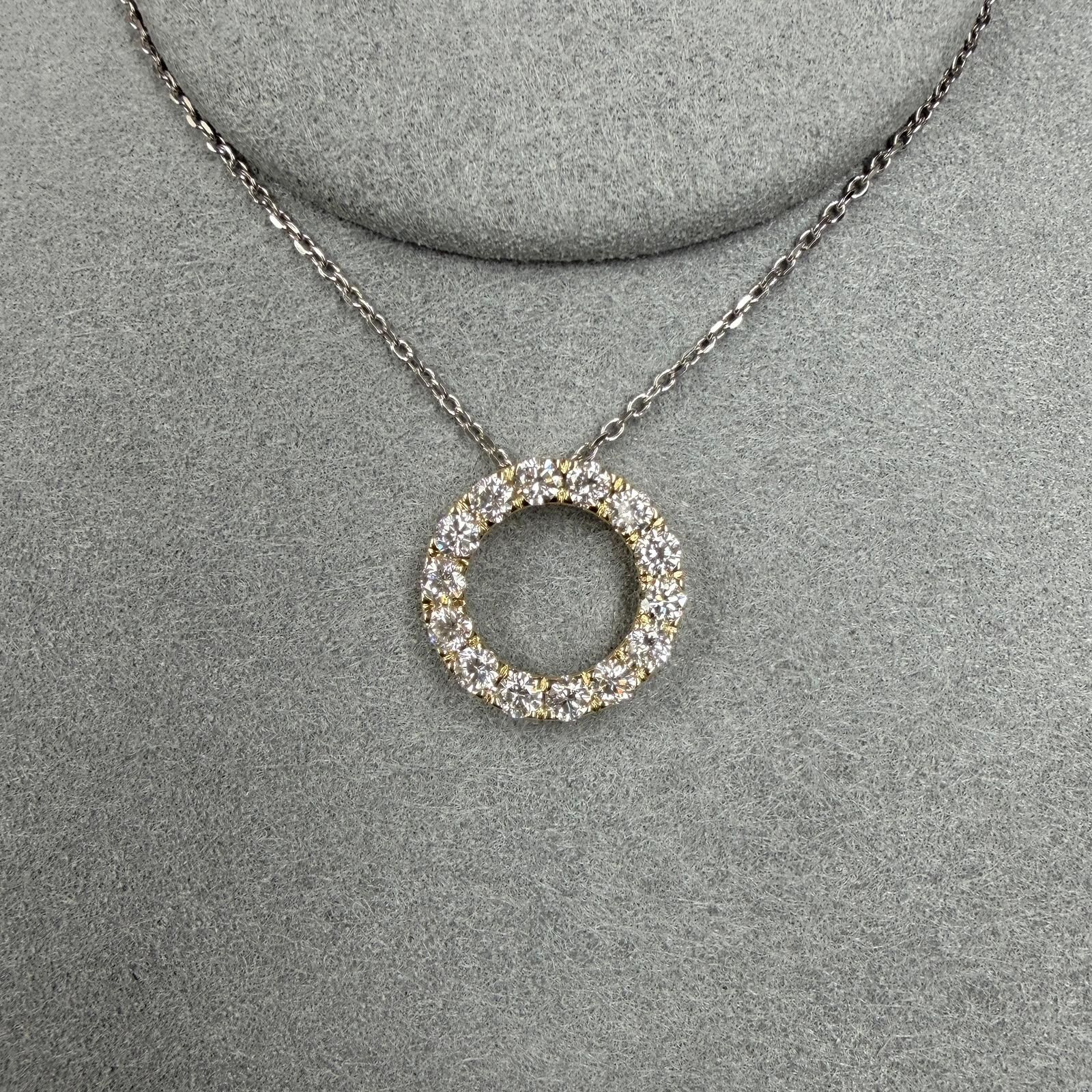 VX307 B83 P3985 ~0.8ct Lab Diamond Pendant in 9K yellow gold with a free silver 925 necklace 16+2inch