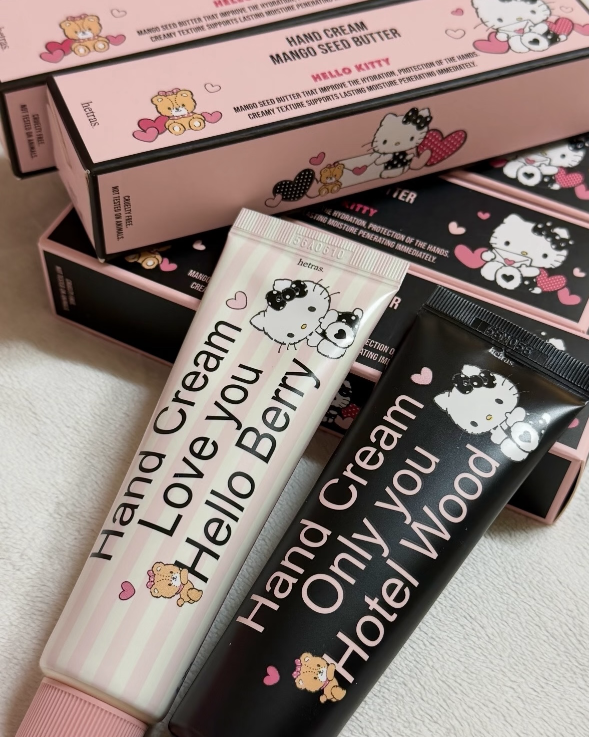 <🇰🇷韓國連線>hetras. x Hello Kitty 調香師 香氛 聯名 凱蒂貓 護手霜 共2款