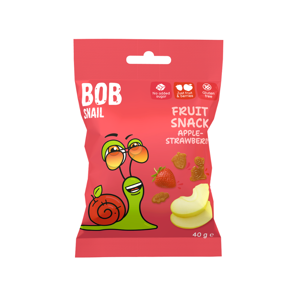 Bob Snail 無添加糖蘋果草莓100%天然果汁軟糖 (40g) (93406)