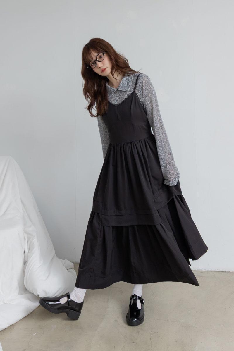 撞色考邊織紋翻領針織衫