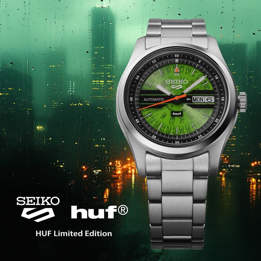 日本版 Seiko 5 Sports Field Series x HUF SBSA323 SRPM09 Limited Edition Automatic Watch  5號運動系列 限量版自動腕錶