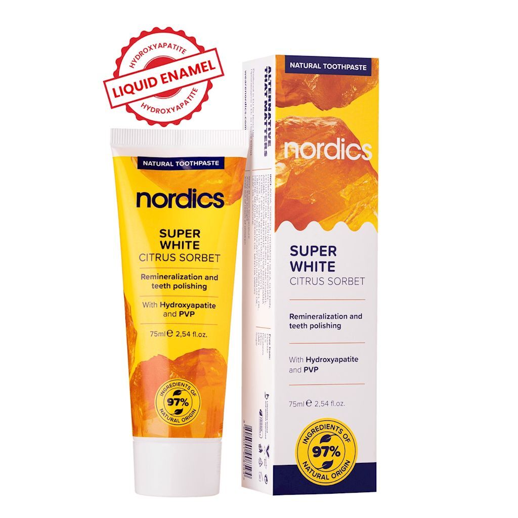 NORDICS 天然無氟美白牙膏（含液體琺瑯質） (75ml) (HC344)