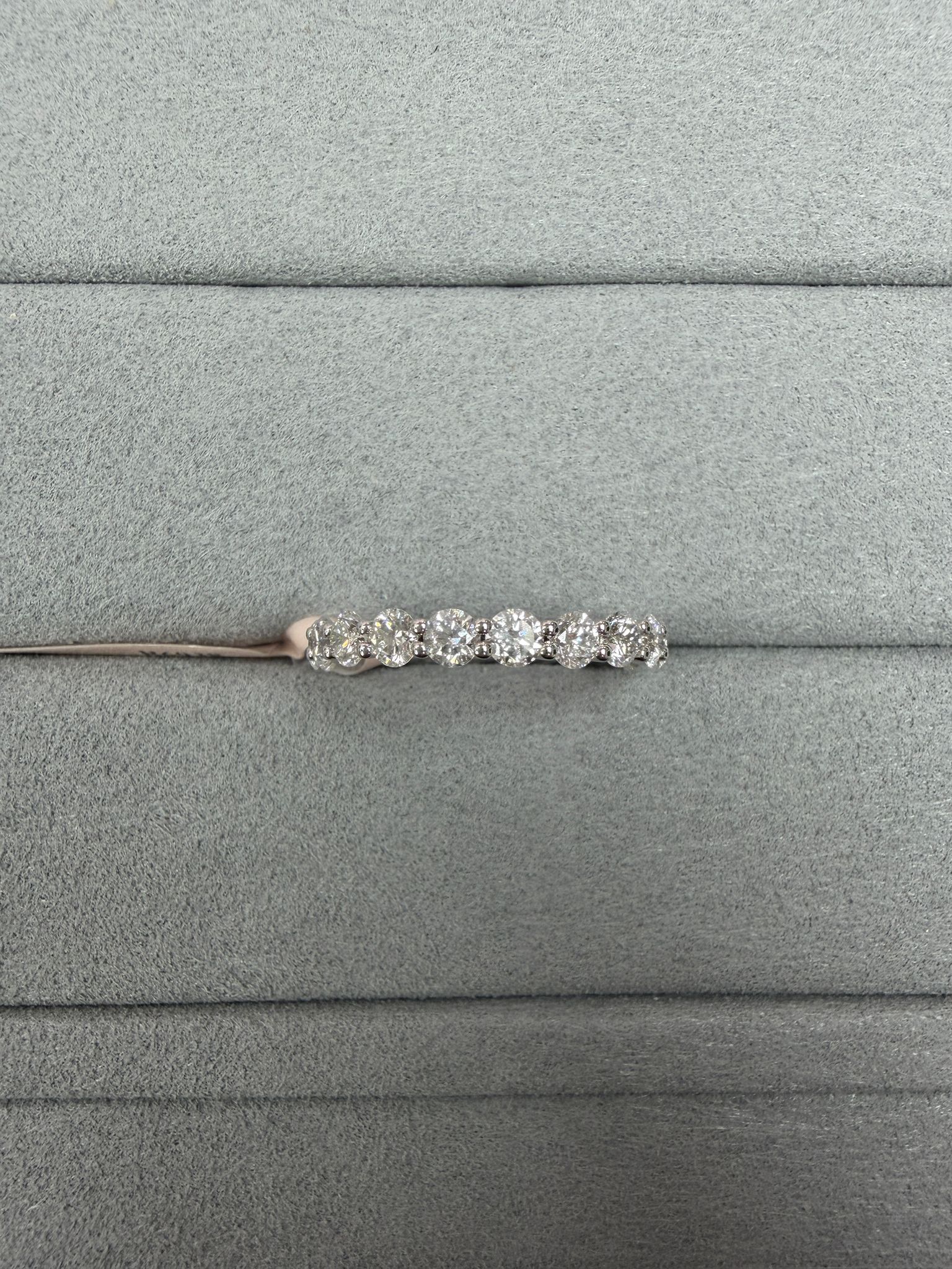 VX238 14B R6938 (3.0mm) 18K white gold 2.20ct up Lab Diamond Eternity Ring (D-F colour VS+ clarity)