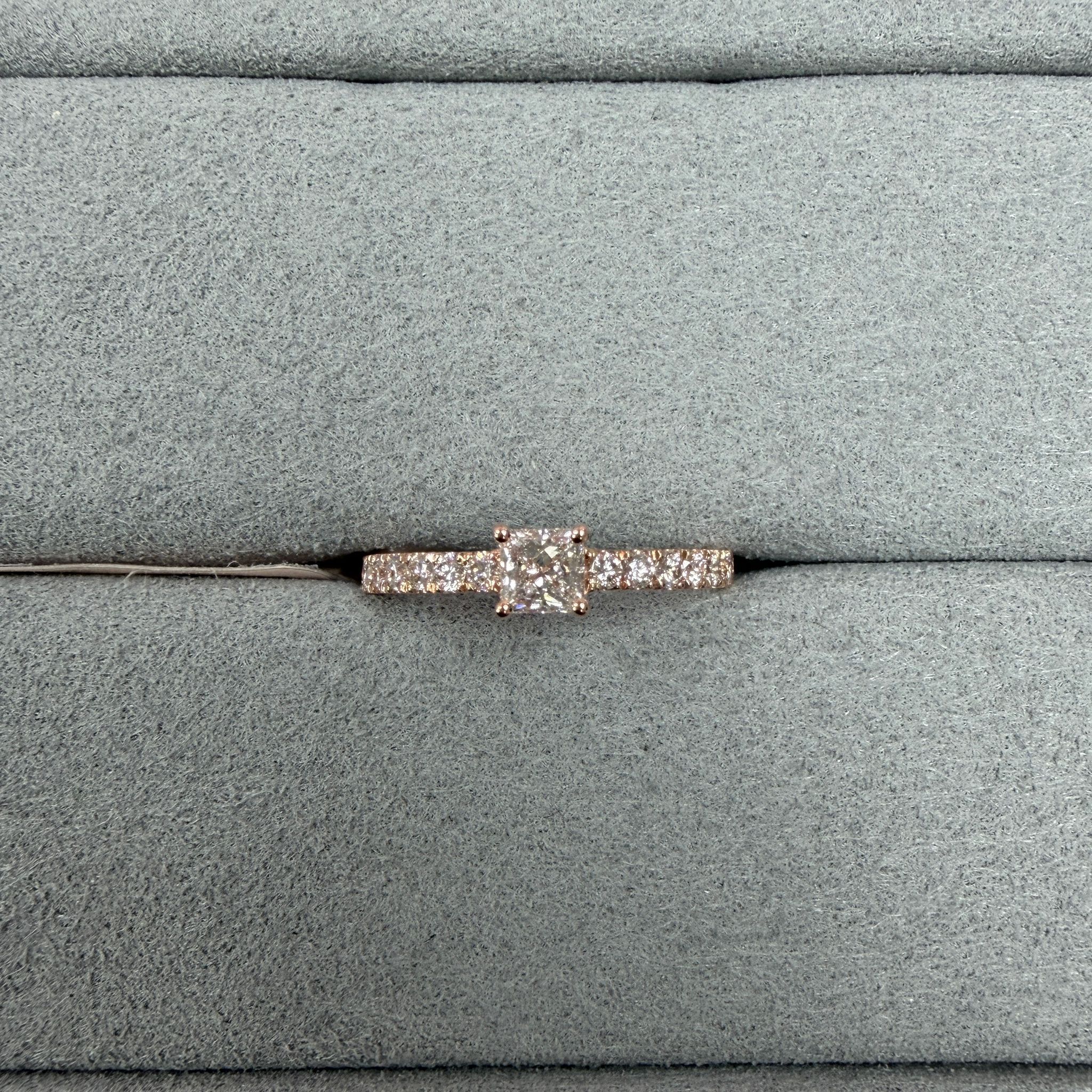 VX241 17B R6927 9K rose gold 0.56 Carat Lab Diamond Band Ring (D-F colour VS+ clarity)