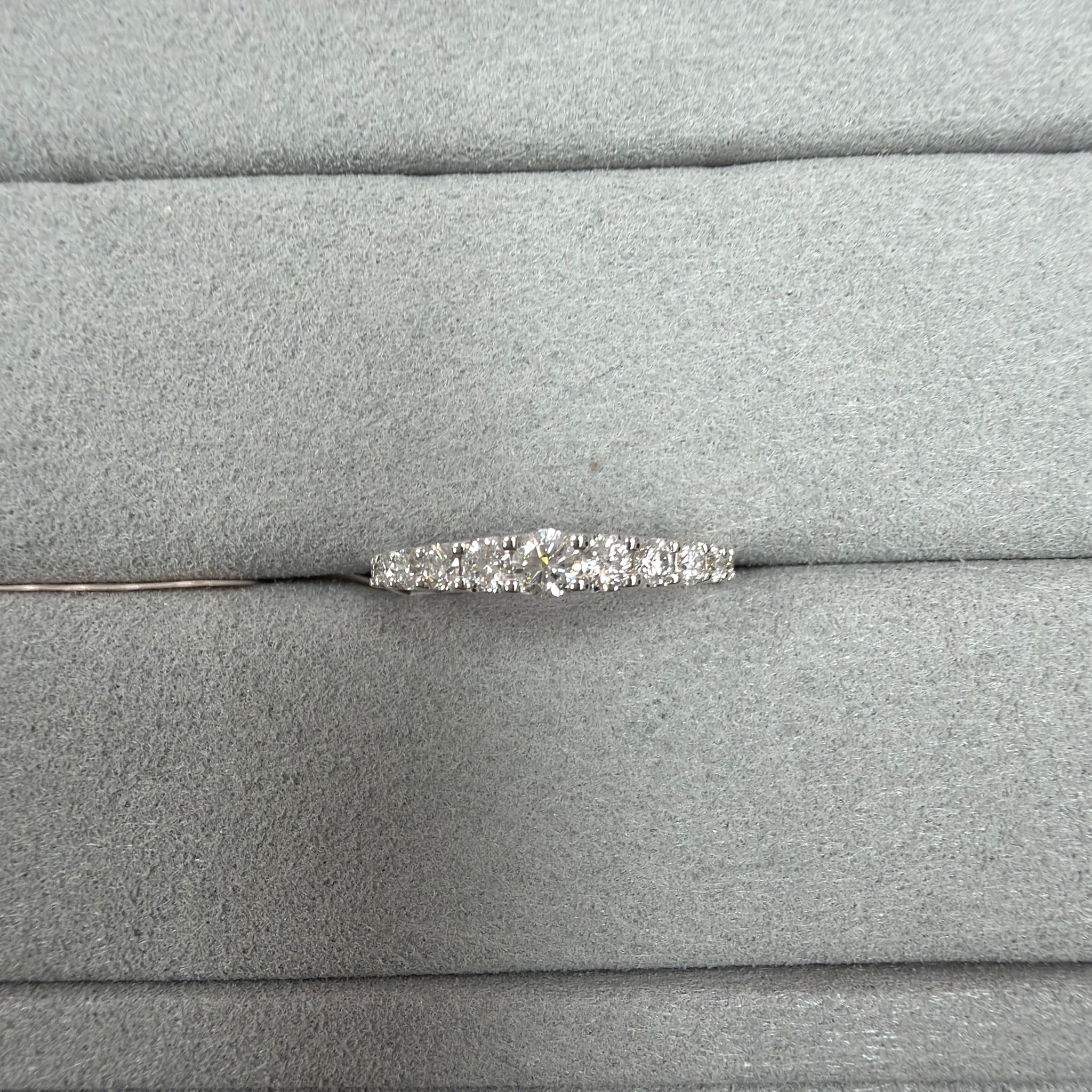 VX242 18B R4809 SL925 0.54 Carat Lab Diamond Band Ring (D-F colour VS+ clarity)