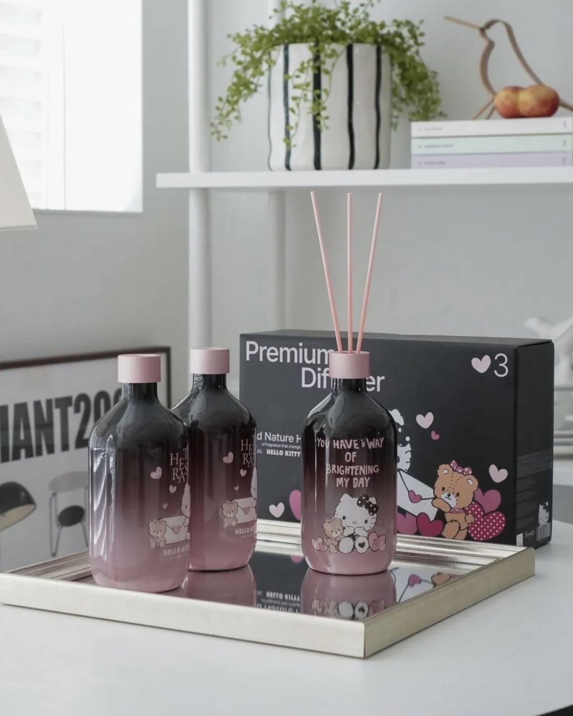 <🇰🇷韓國連線>hetras. x Hello Kitty 調香師 香氛 聯名 凱蒂貓 擴香 3入組