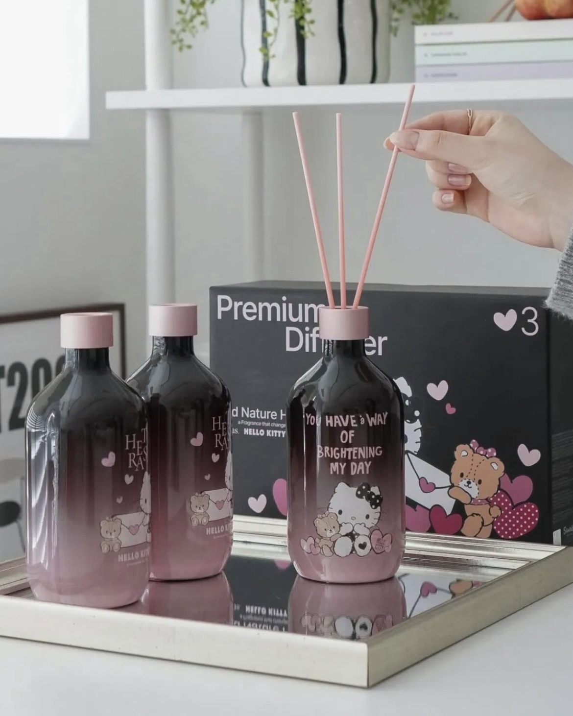 <🇰🇷韓國連線>hetras. x Hello Kitty 調香師 香氛 聯名 凱蒂貓 擴香 3入組