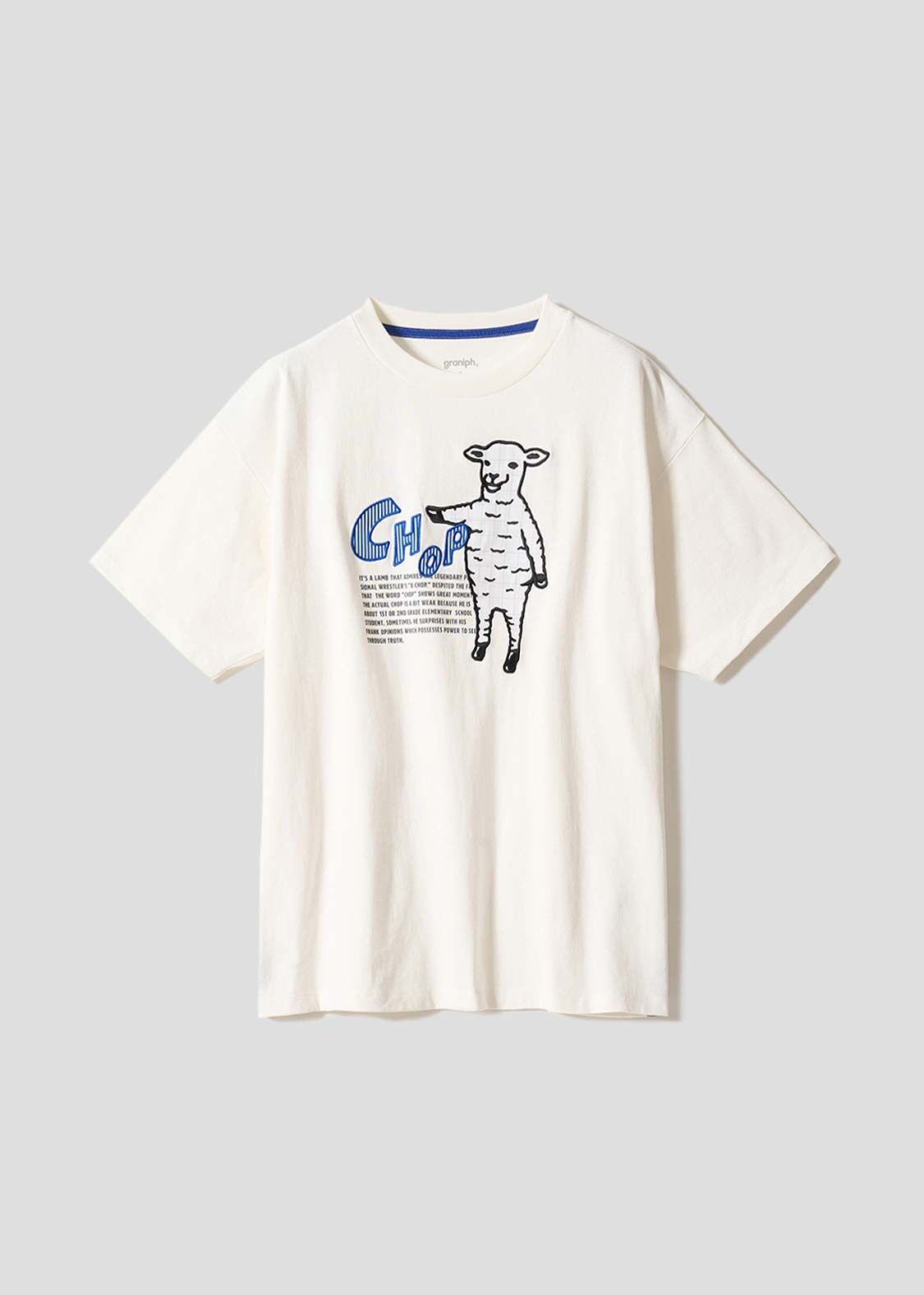 日本預訂 graniph GH Lamb chop appliqué T-shirt