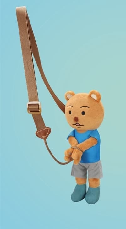 FuRyu 代理版 景品 搞笑漫畫日和 被逮捕的熊吉 隨身小包娃娃 A