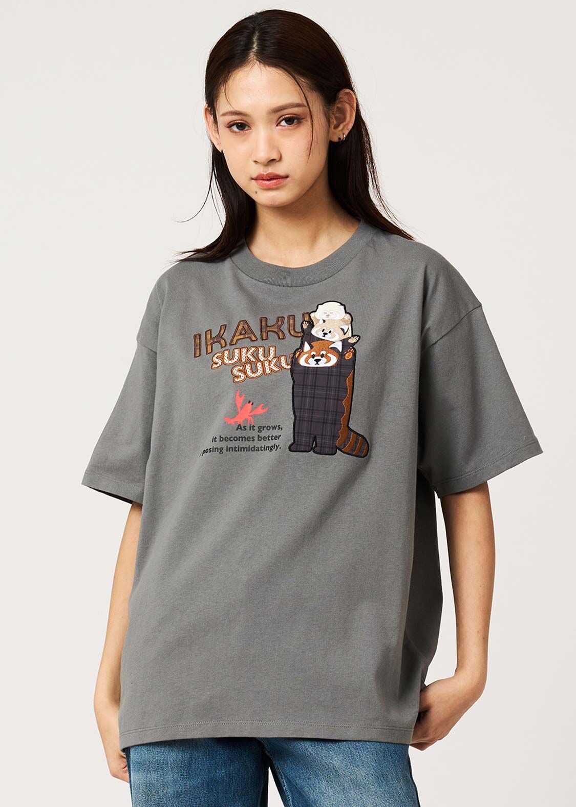 日本預訂 graniph GH Ikakuseicho | Appliqué T-shirt