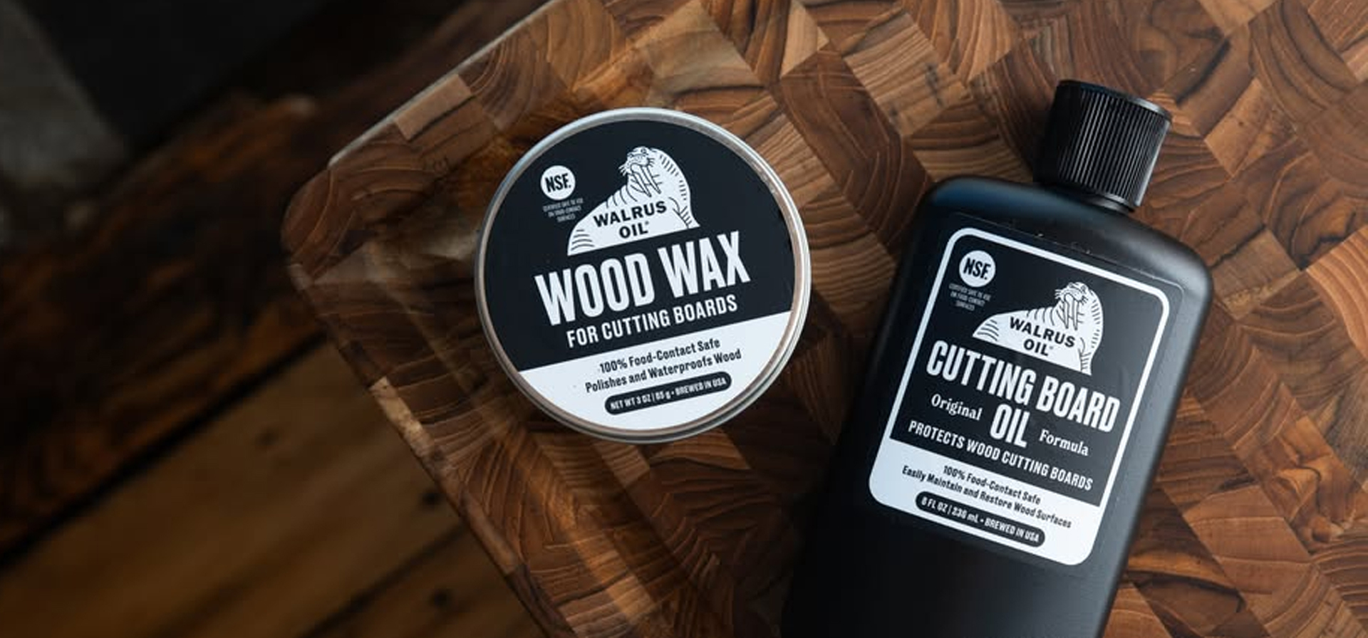 Walrus Oil 原木生活器物保養組｜護木油＋木蠟完整套組