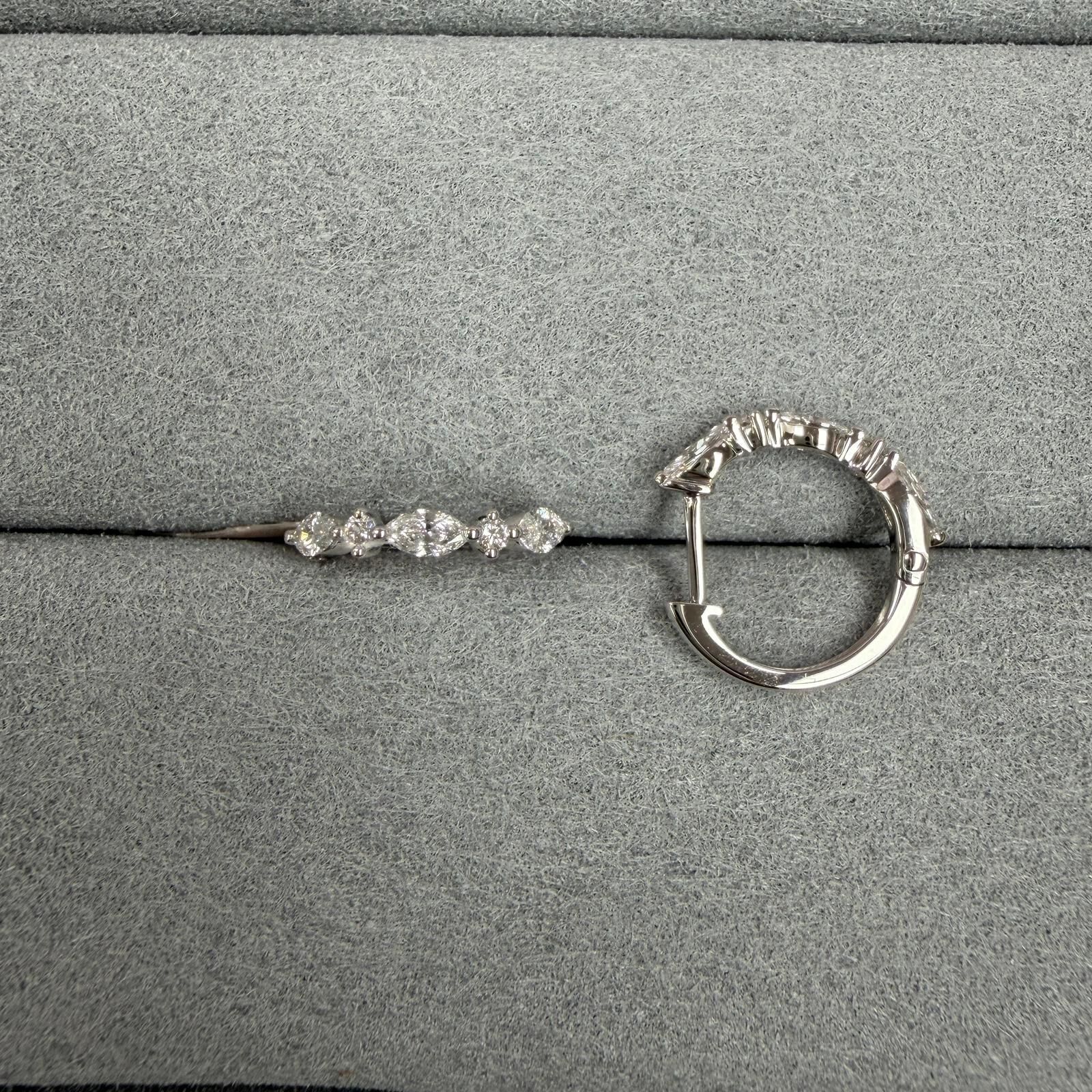 VX268 B44 E4050 0.43ct Lab Diamond Earrings in 9K white gold