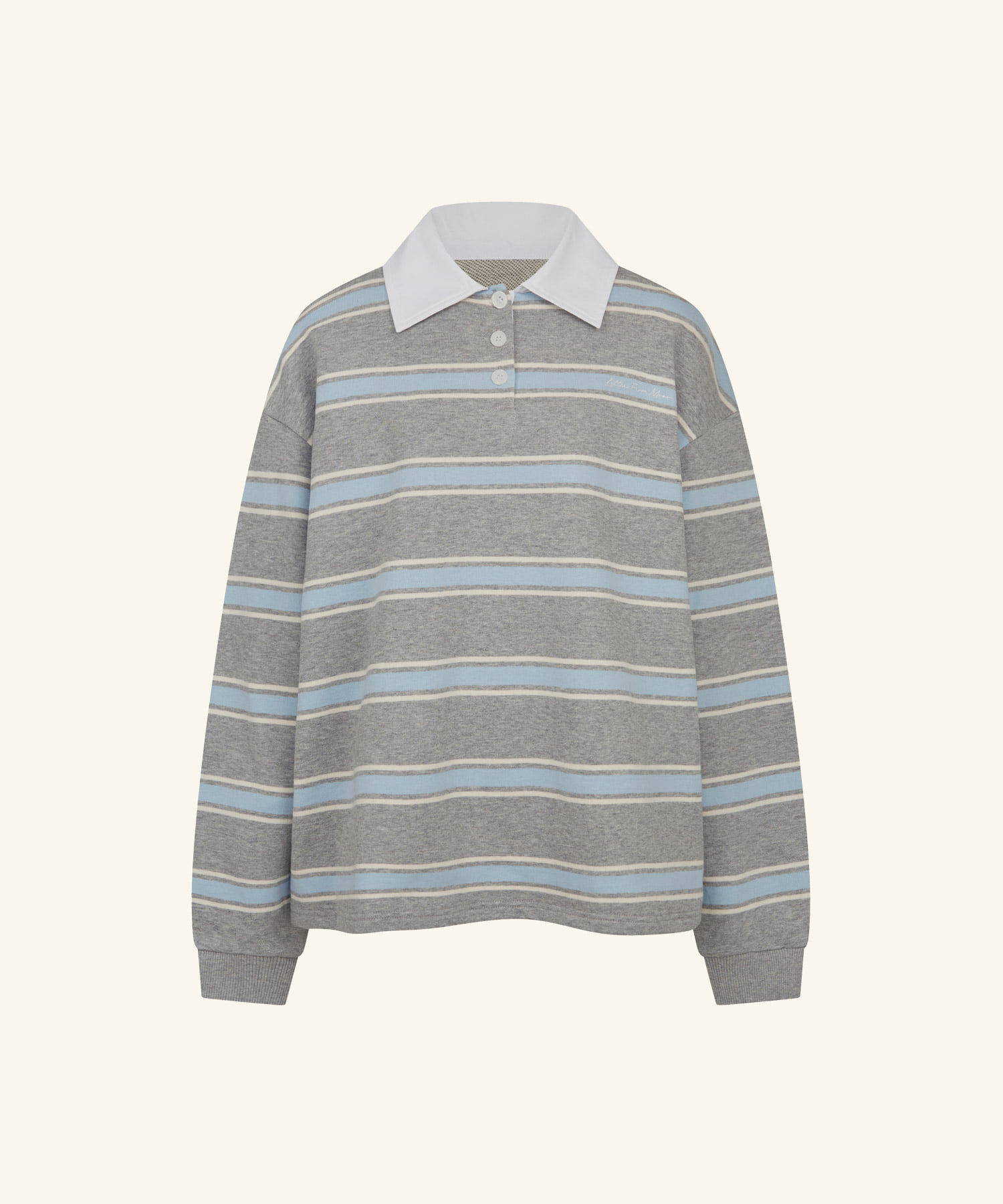 LETTER FROM MOON - Martin Stripe Rugby Shirt *2色*