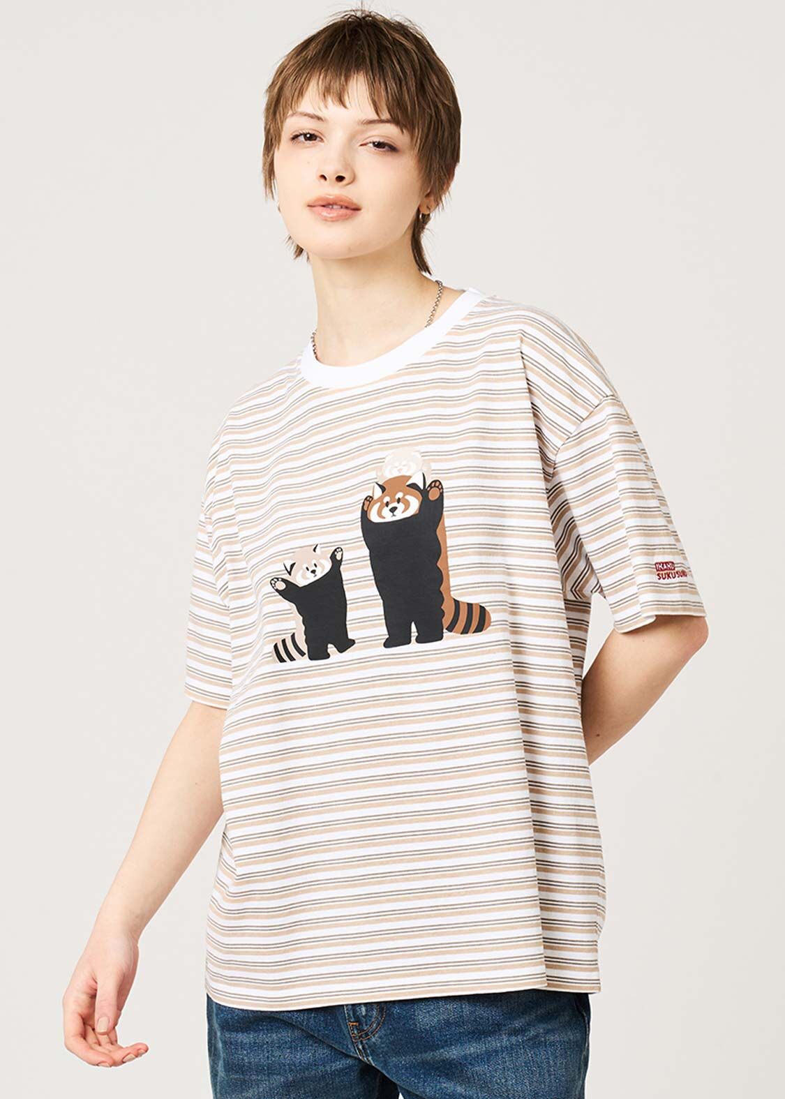 日本預訂 graniph GH Ikakuseicho | Border T-shirt