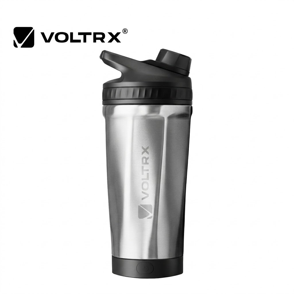 [美國 VOLTRX]  不鏽鋼保溫保冰電動搖搖杯 550ml