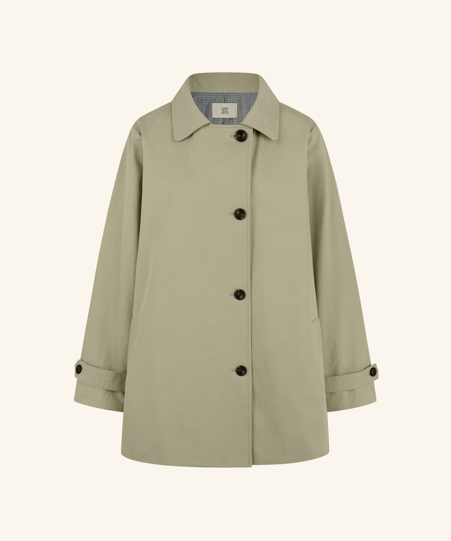 LETTER FROM MOON - Dining Half Trench Coat *2色*