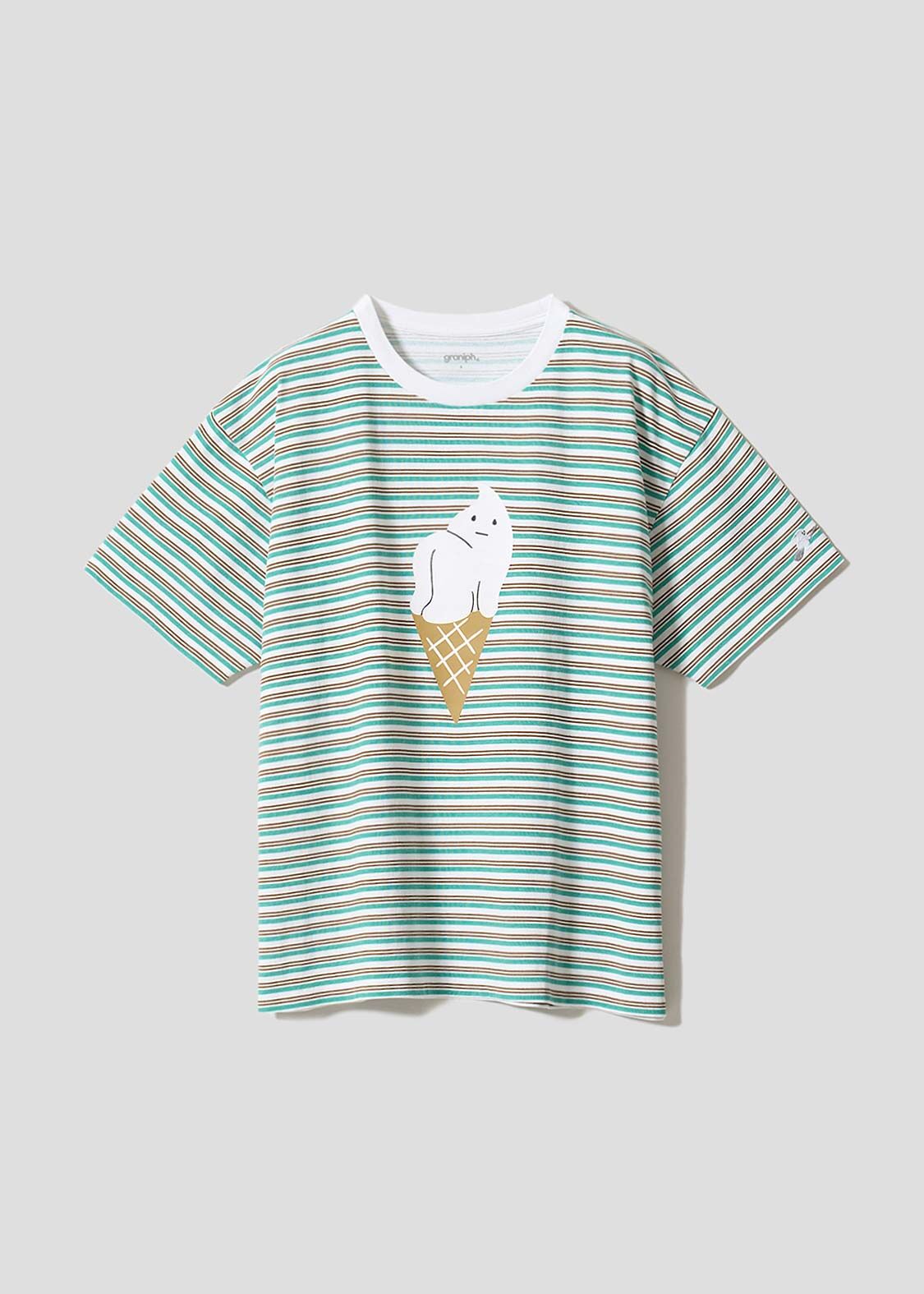 日本預訂 graniph GH Icebon | Striped T-shirt
