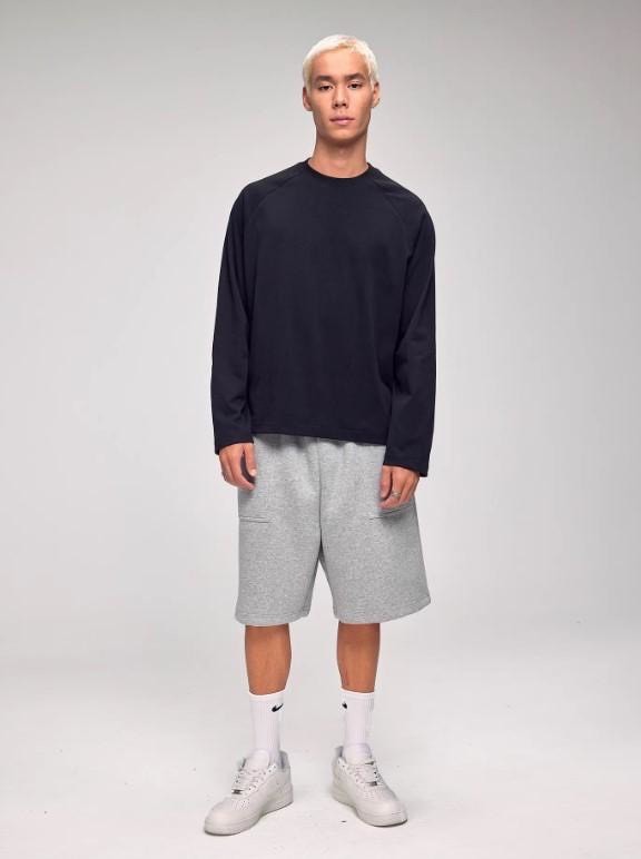 (GOAL)BOXY 短寬 厚磅 長袖 素TEE 韓版 CLEAN FIT 棉質 2638