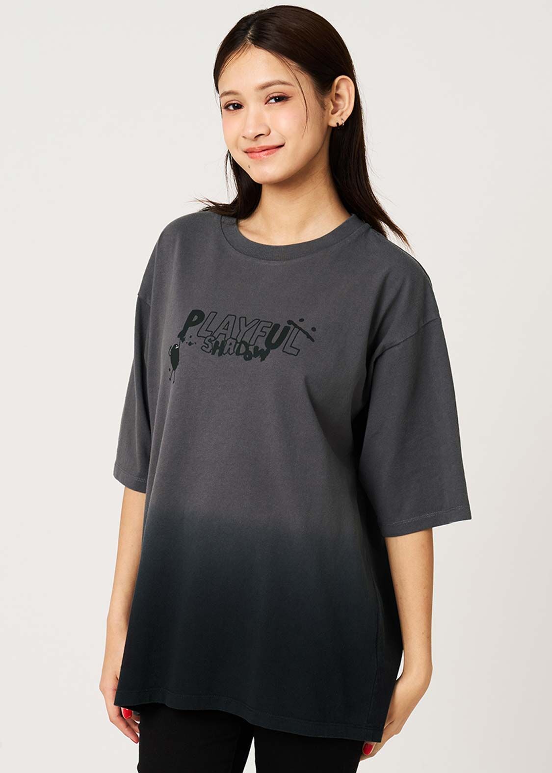 日本預訂 graniph GH Beautiful Shadow Playful Paint | Gradient T-shirt