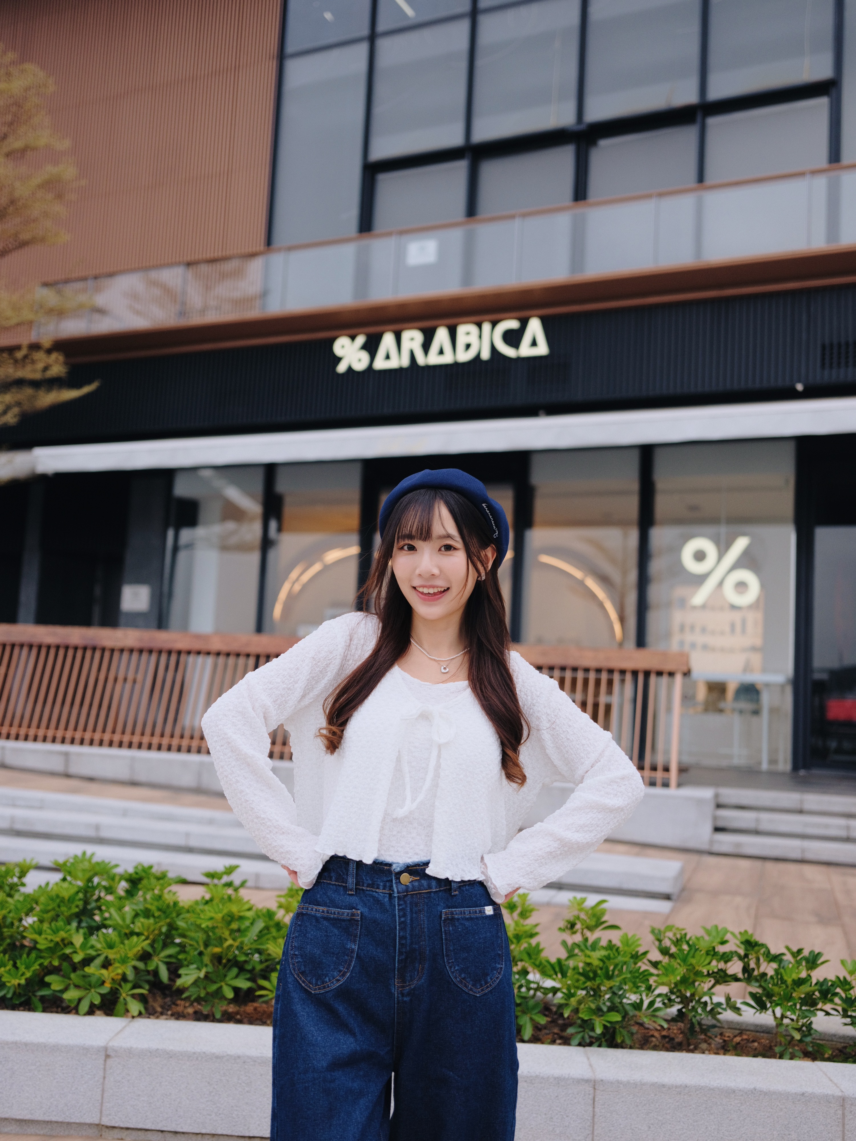 兩色 / 層次感蕾絲袖皺皺兩件套 / Lace-Trimmed Layered Crinkle Twinset