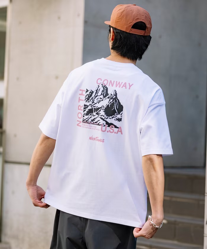 日本 Wild Things x Freak's Store Mountain Motif Print T-shirt