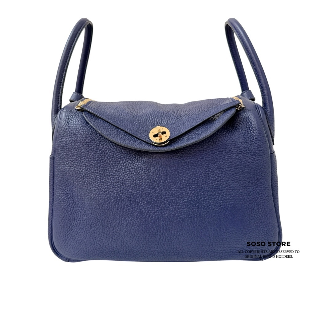 Hermes Lindy 30 - Bleu Nuit / Ghw