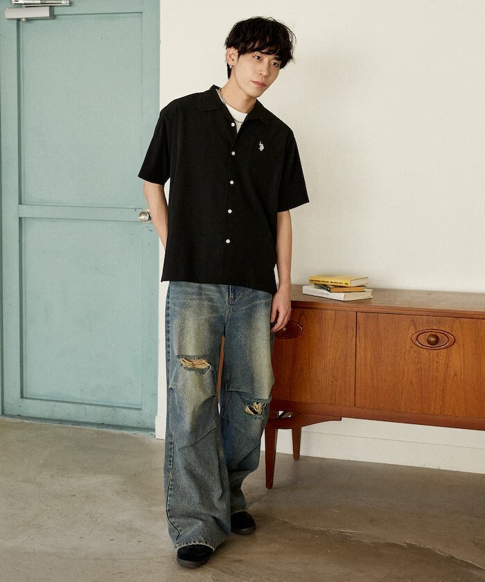 "代購" U.S. POLO ASSN. 別注款 刺繡 開襟襯衫