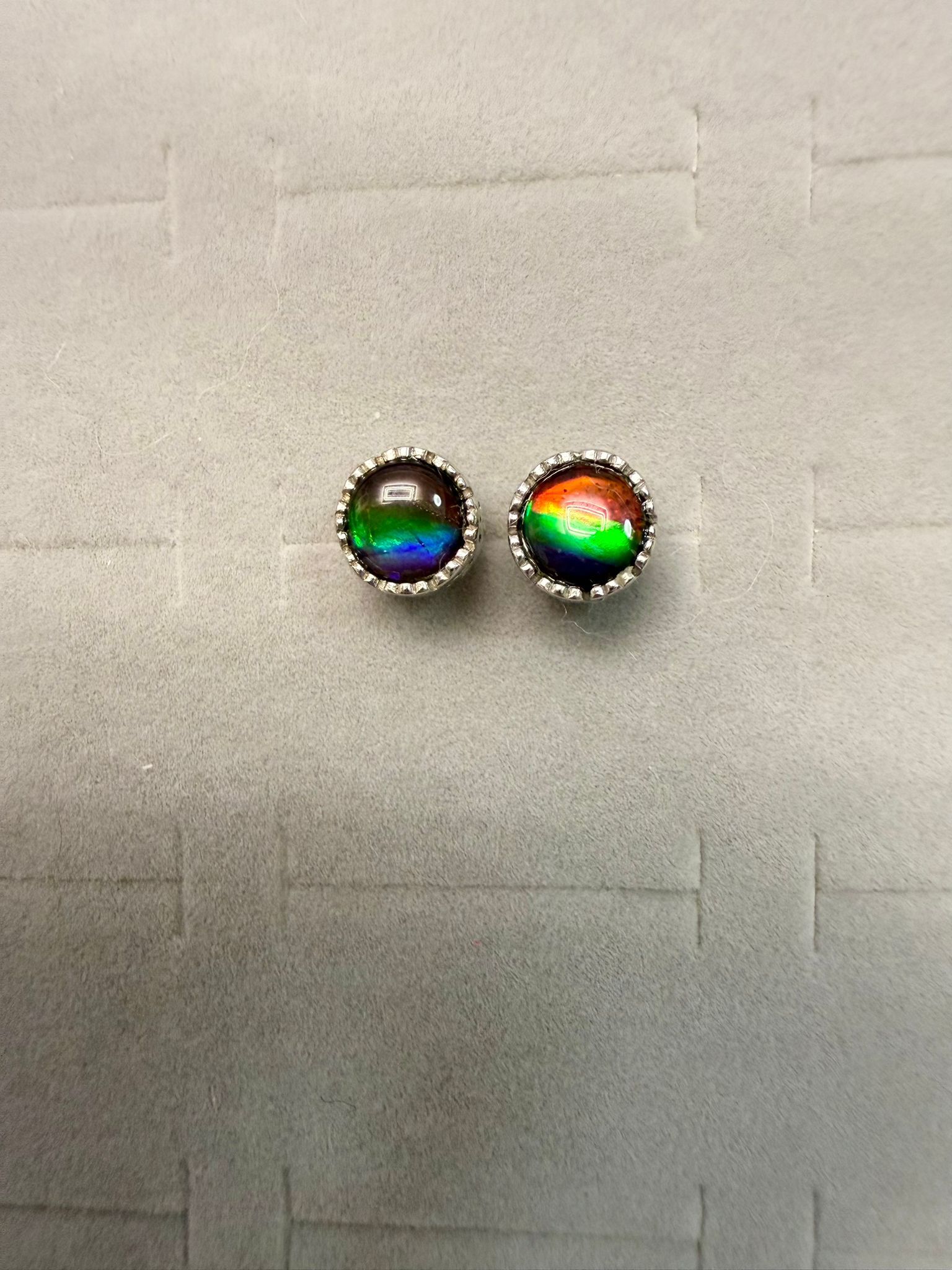 VX191 A156 斑彩耳環 (成品) 7mm