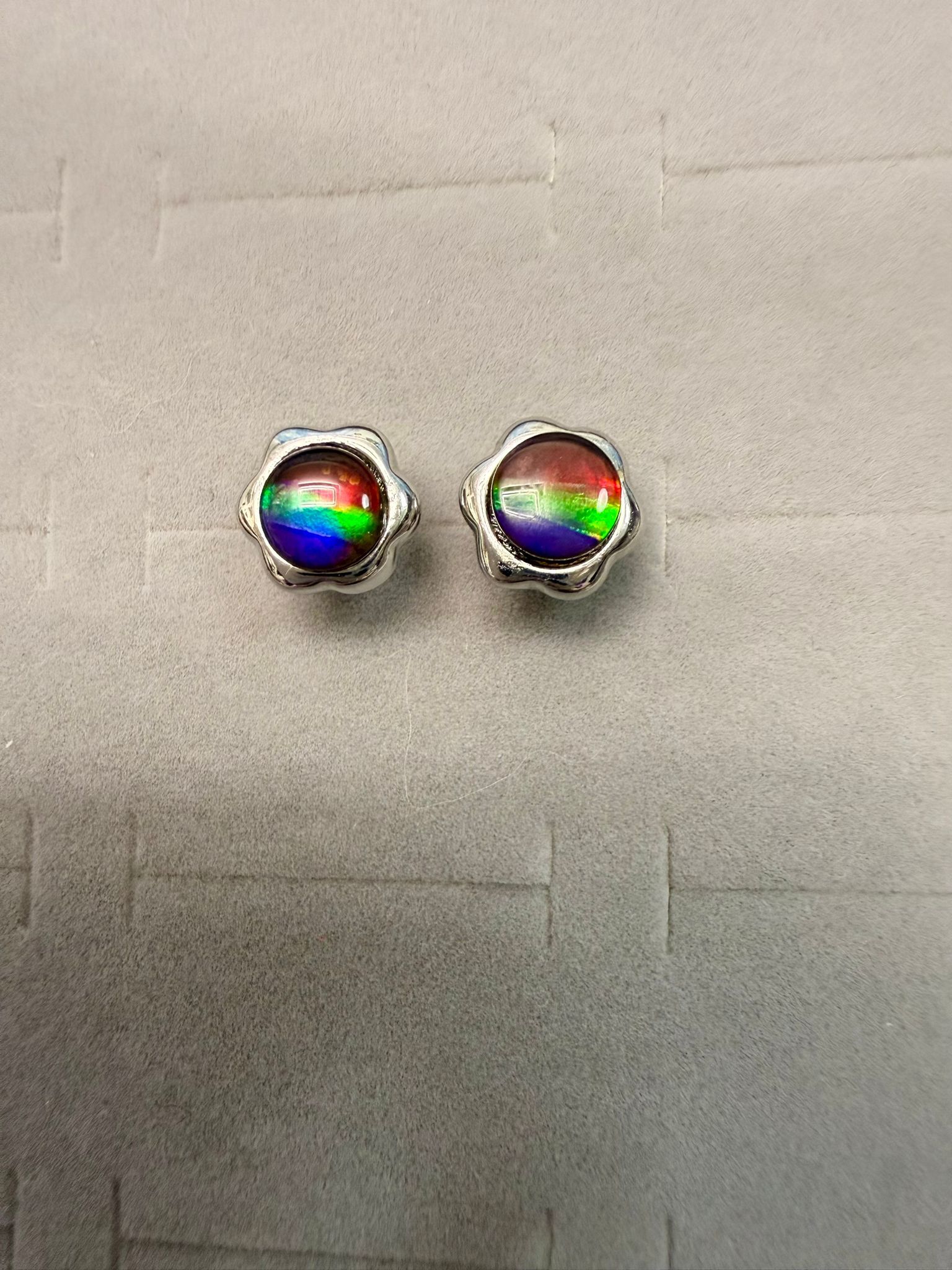 VX189 A154 斑彩耳環 (成品) 8mm