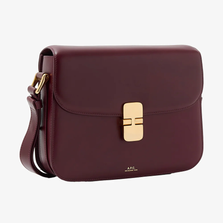 1FF0101-406 [A.P.C.] Grace Bag Vino (SS26) #PXBMW-F61412LE-GAE (B-EU-E)