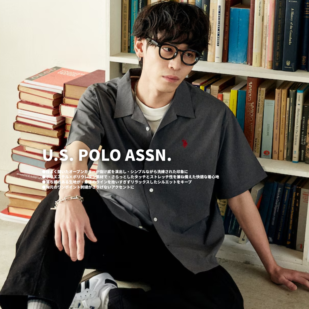 "代購" U.S. POLO ASSN. 別注款 刺繡 開襟襯衫