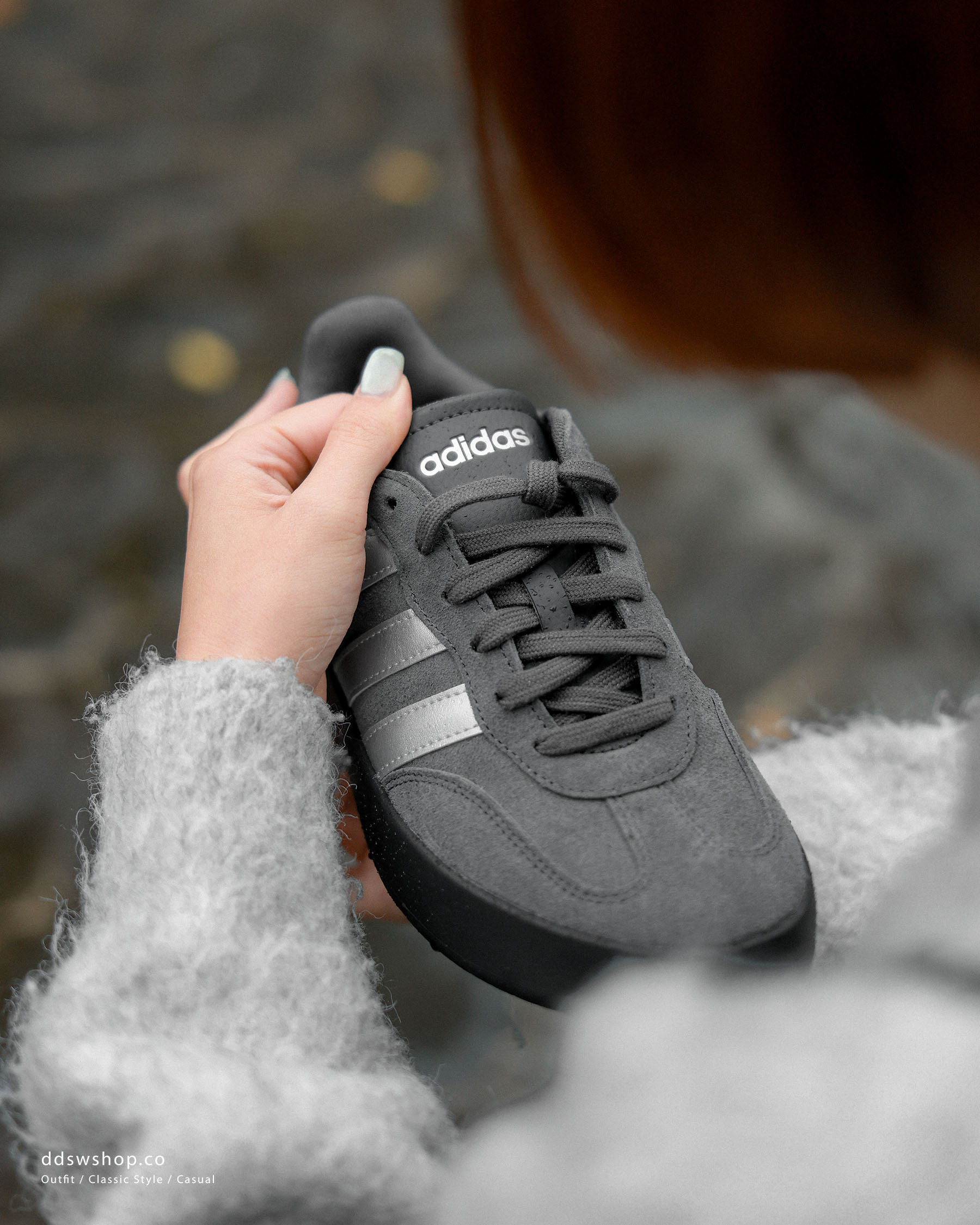 "代購" Adidas Barreda 深灰麂皮 復古灰德訓鞋 男女鞋 KH6999