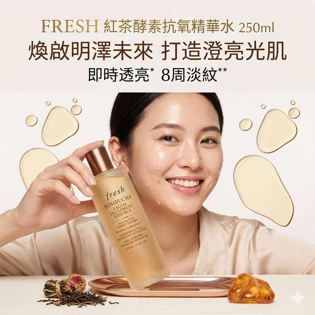 【現貨】BM102710 FRESH 紅茶酵素抗氧精華水 250ml