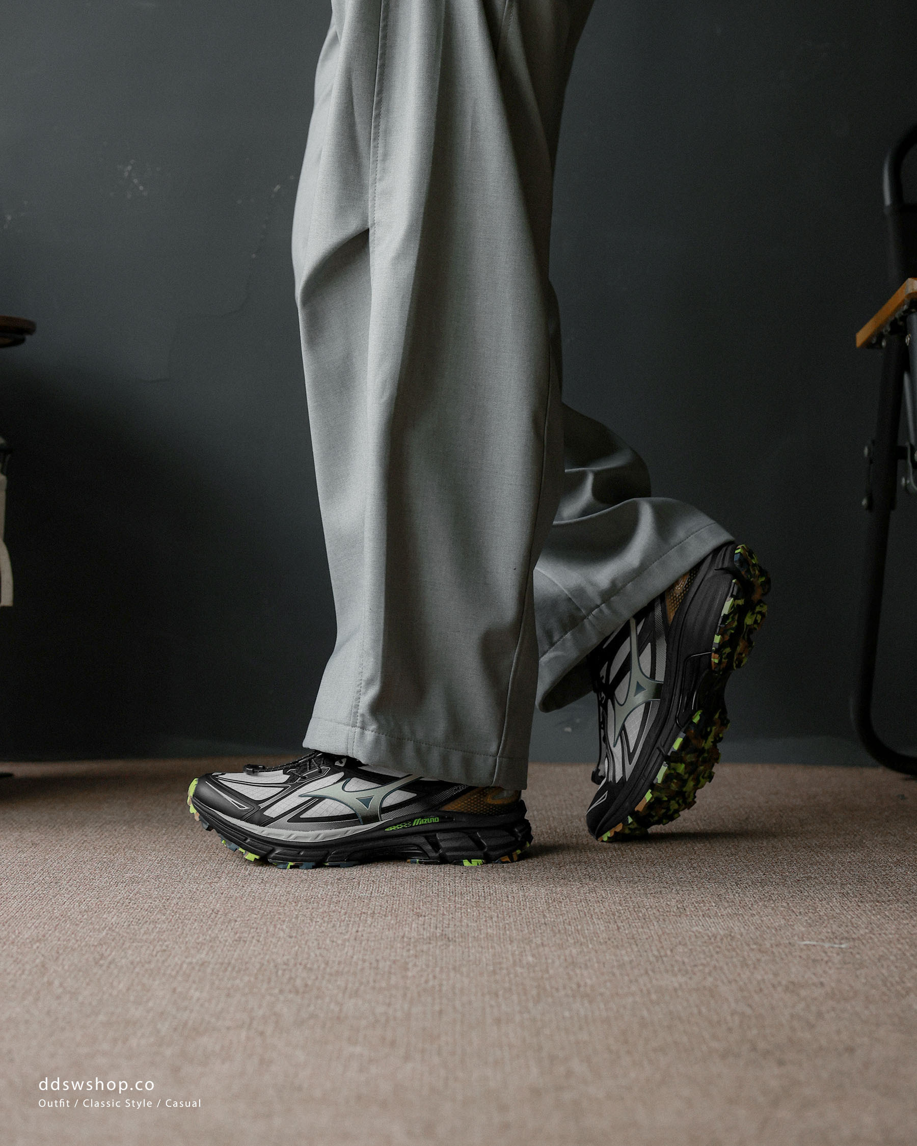 "代購" Mizuno Halo Mix TL 復古 白棕拼接 防潑水 男女機能鞋 D1GH251204