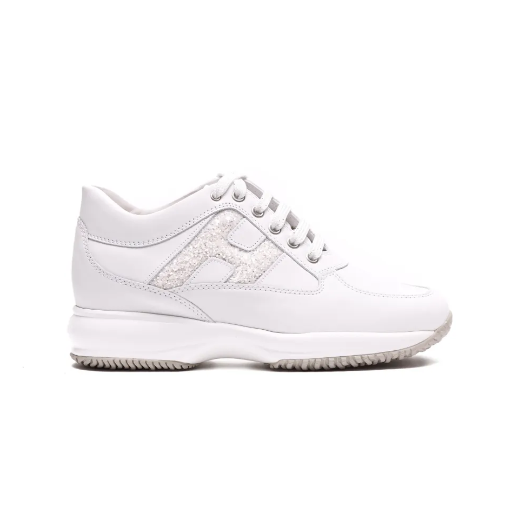 1LN0308-001 [HOGAN] Logo Round-Toe Sneakers White (SS26) #HXW00N0S360-UWP-B001 (S-BR-E)