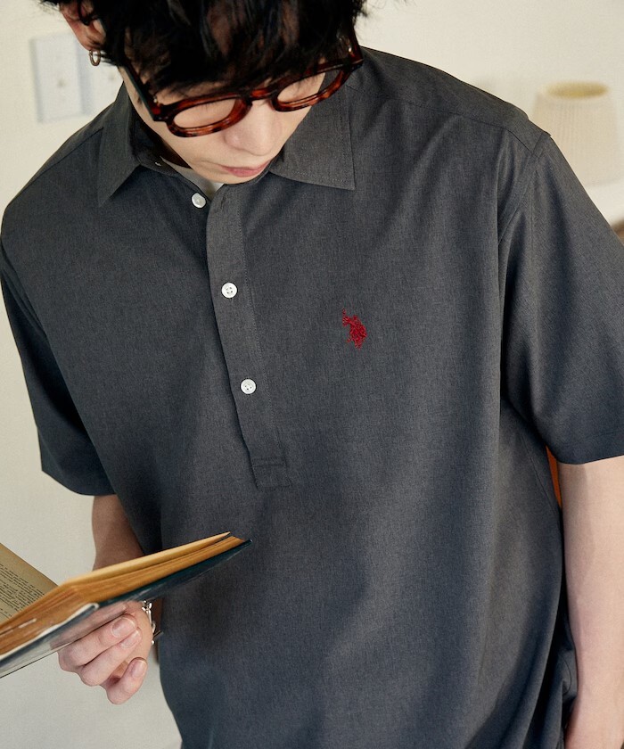 "代購" U.S. POLO ASSN. 別注款 刺繡 半開襟襯衫