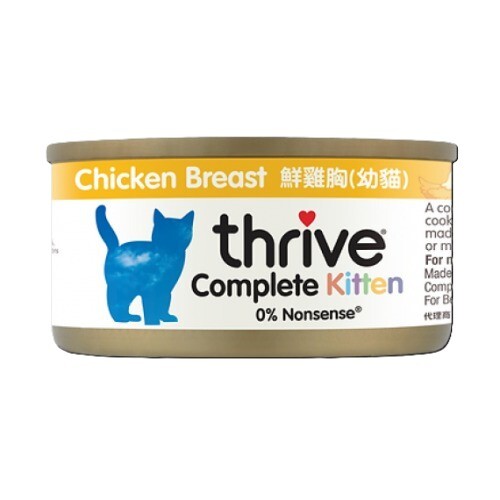Thrive 脆樂芙 貓咪主食罐頭 鮮雞胸肉(幼貓) 75G