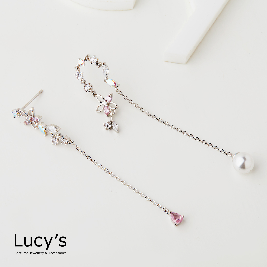 花漾珍珠 耳環 (三色) (129451/129452/129453)