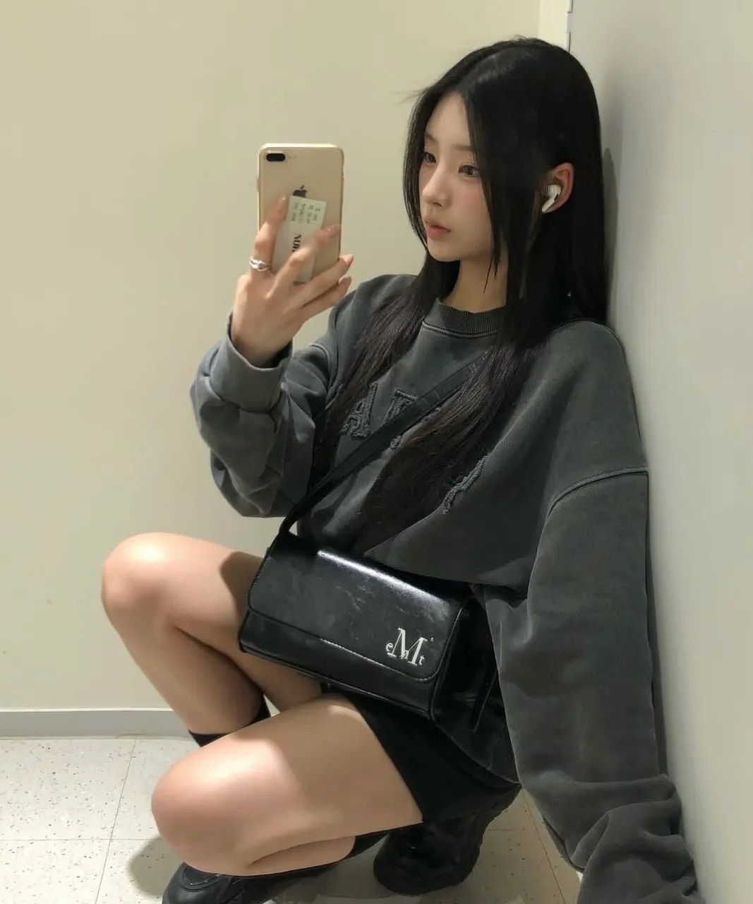 （預購）韓國 MUCENT 法棍包 肩背包