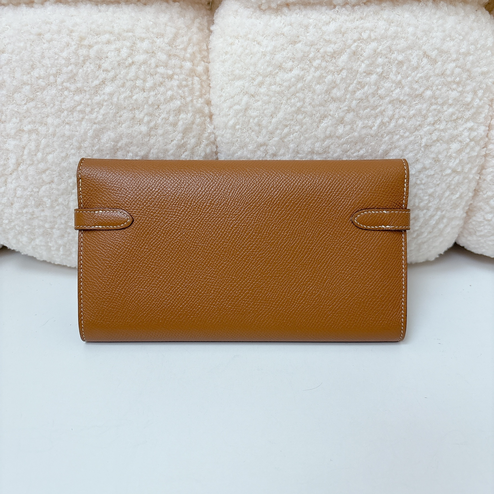 Hermes Kelly Classic Long Wallet - Gold / Shw