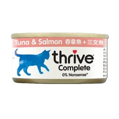 Thrive 脆樂芙 貓咪主食罐頭 吞拿魚+三文魚 75G