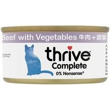 Thrive 脆樂芙 貓咪主食罐頭 牛肉+蔬菜 75G
