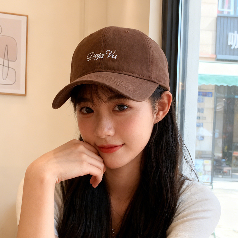 Minimal Embroidered “DEJAVU” Baseball Cap