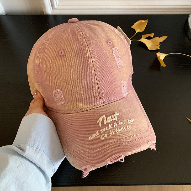 American Vintage Letter Distressed Baseball Cap