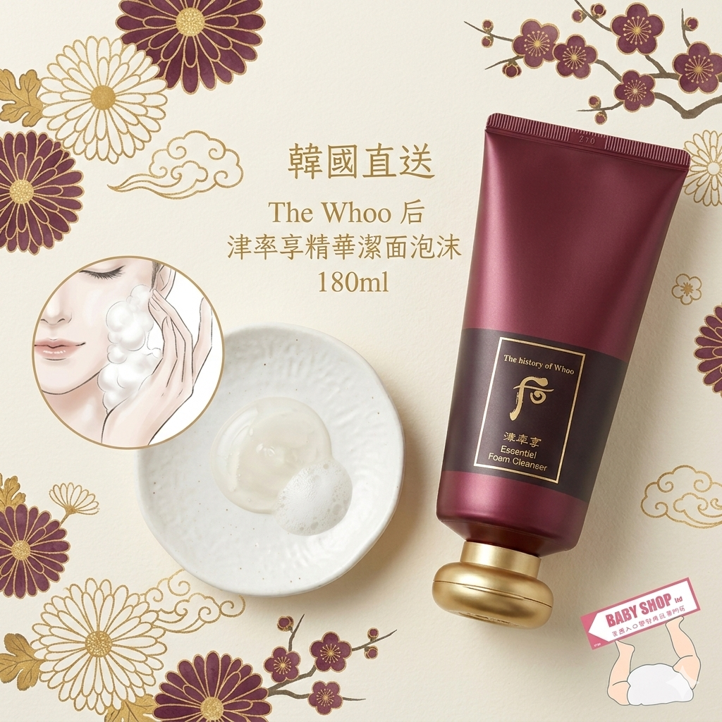 【韓國預購】AKR030317 The Whoo 后 津率享精華潔面泡沫 180ml