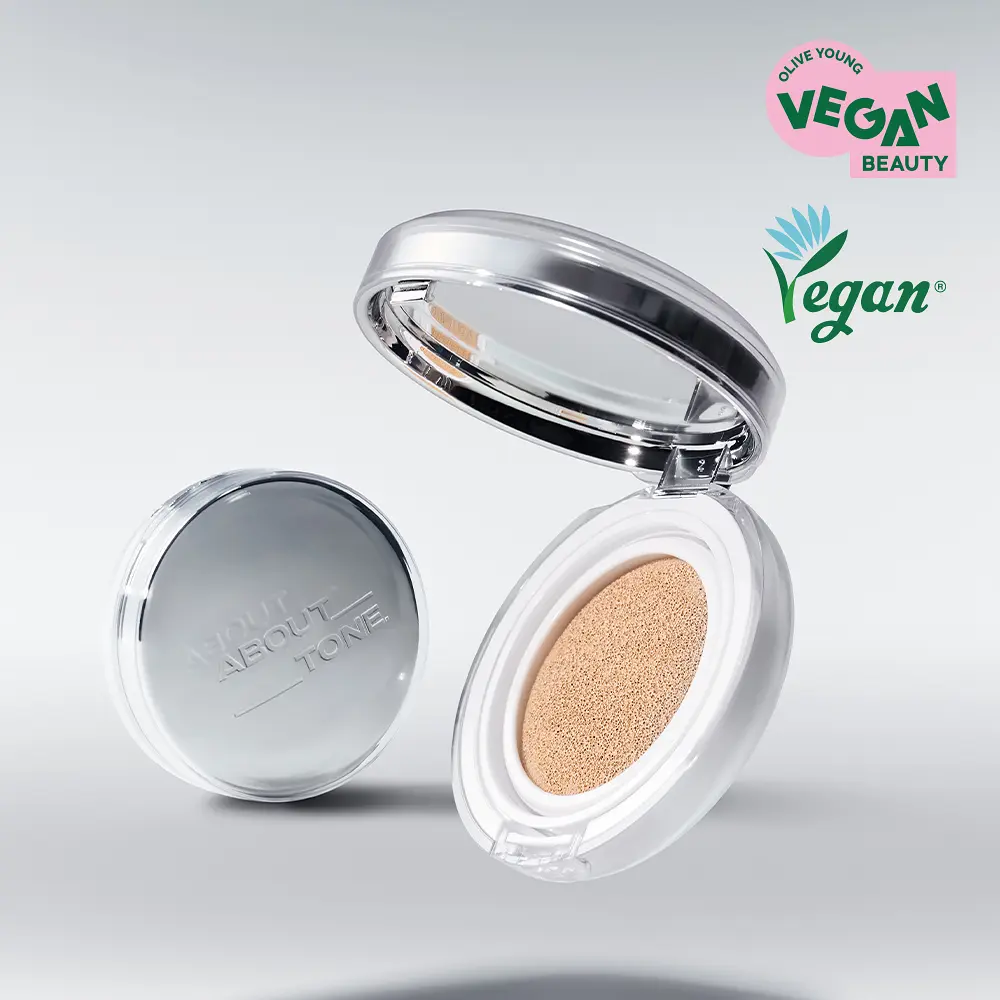 【1/3 - 7/3 韓國連線OY大促銷】About tone skin layer fit cushion 氣墊 1+1refill 送刮刀