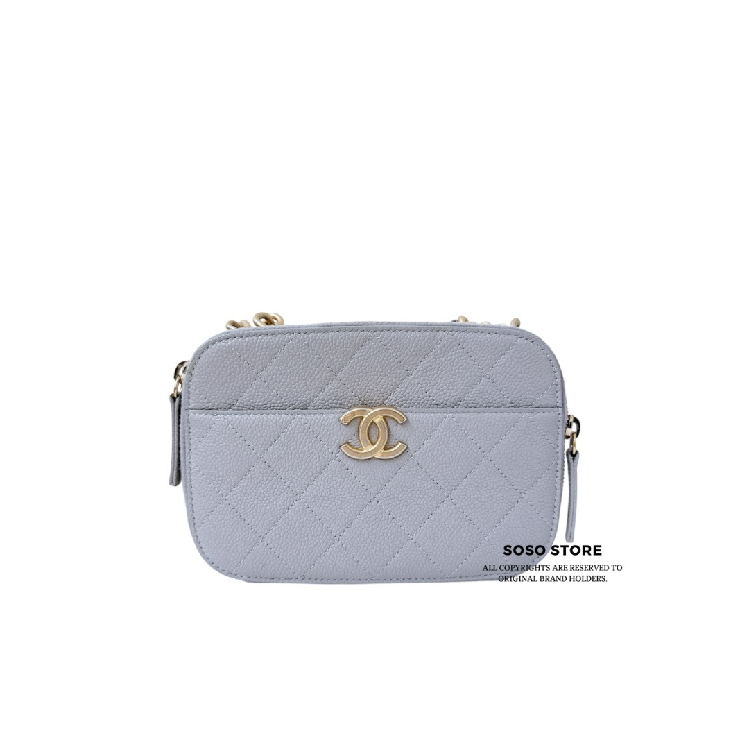 Chanel Camera Bag - Grey / Ghw