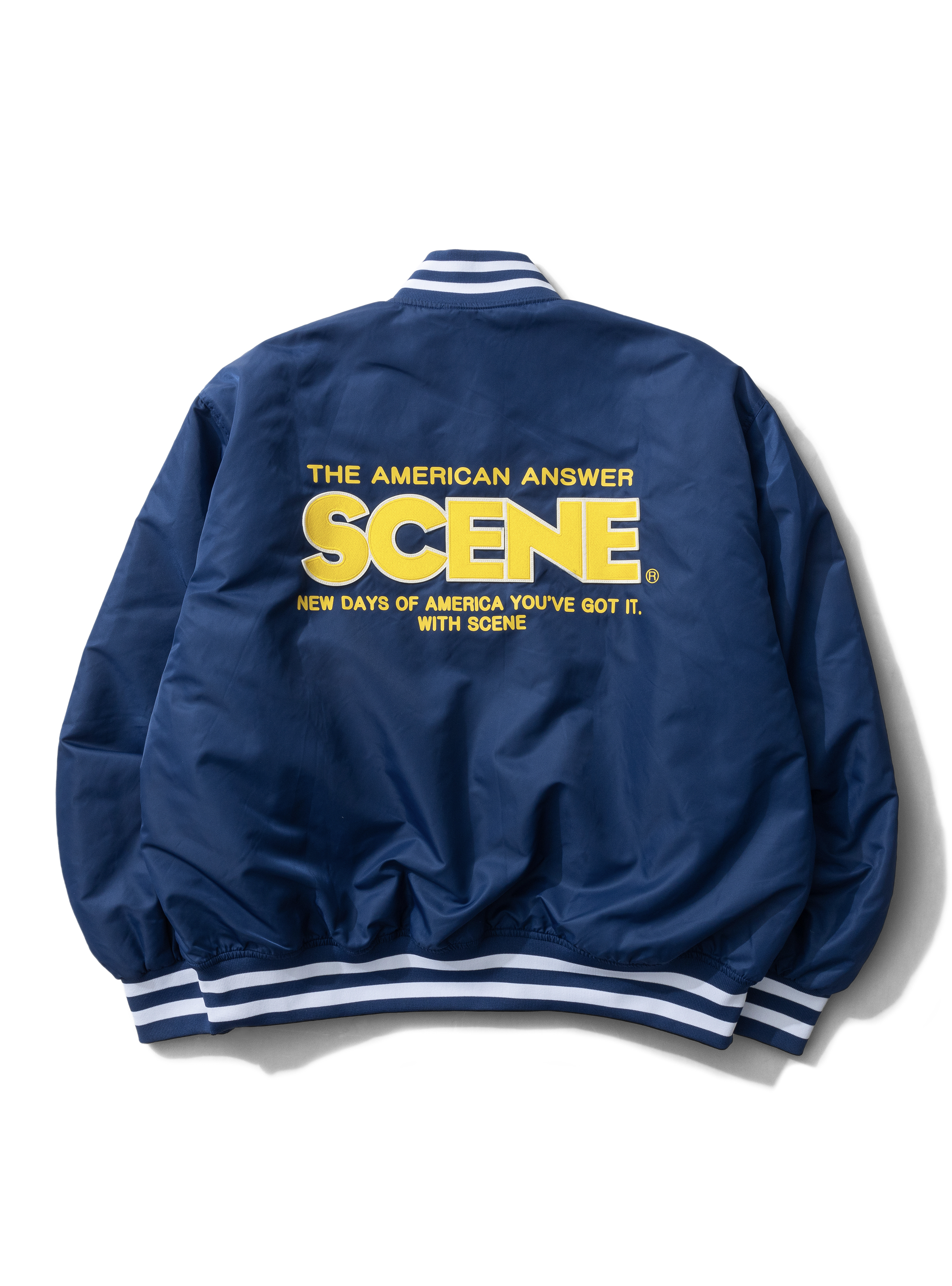 SCENE CLASSIC BOMBER JACKET // NAVY